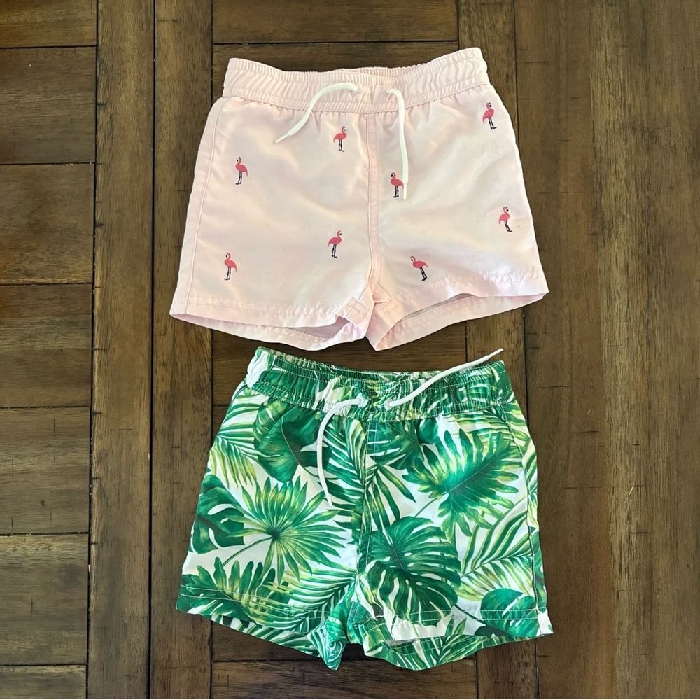 Set of 2 - Janie and Jack Infant Swim Trunks, 6-12mo